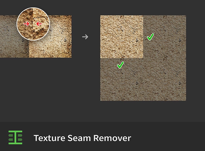 无缝纹理贴图衔接制作PS插件(Texture Seam Remover for Photoshop)-1